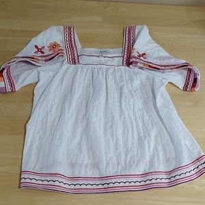 Madewell embroidered top